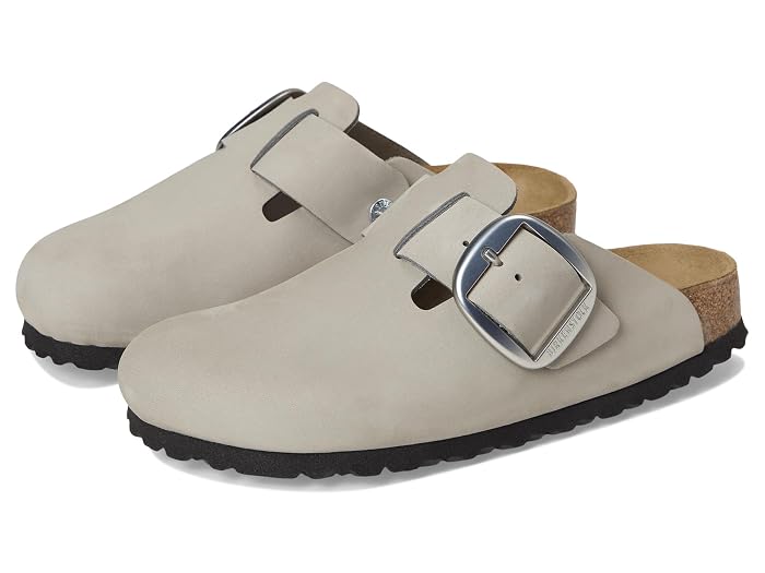Women's Birkenstock Boston Big Buckle Clog - Nubuck Leather