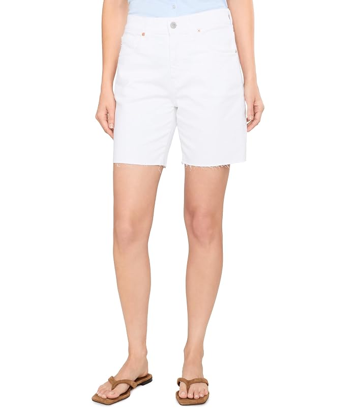 Women's AG Jeans Ex-Boyfriend Mid-Rise Slouchy Shorts in White