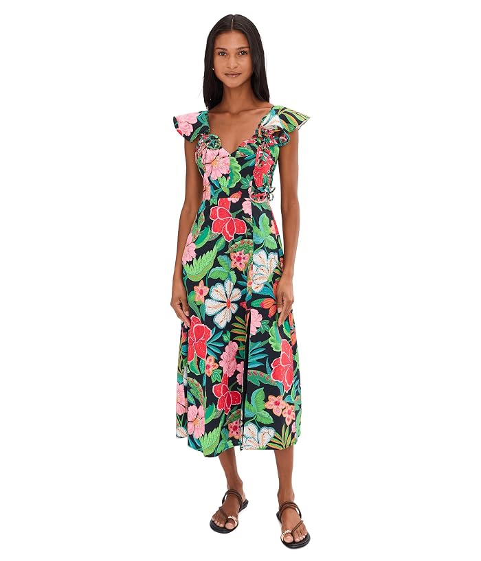 Women's Adrianna Papell 3D Floral Print Midi Dress