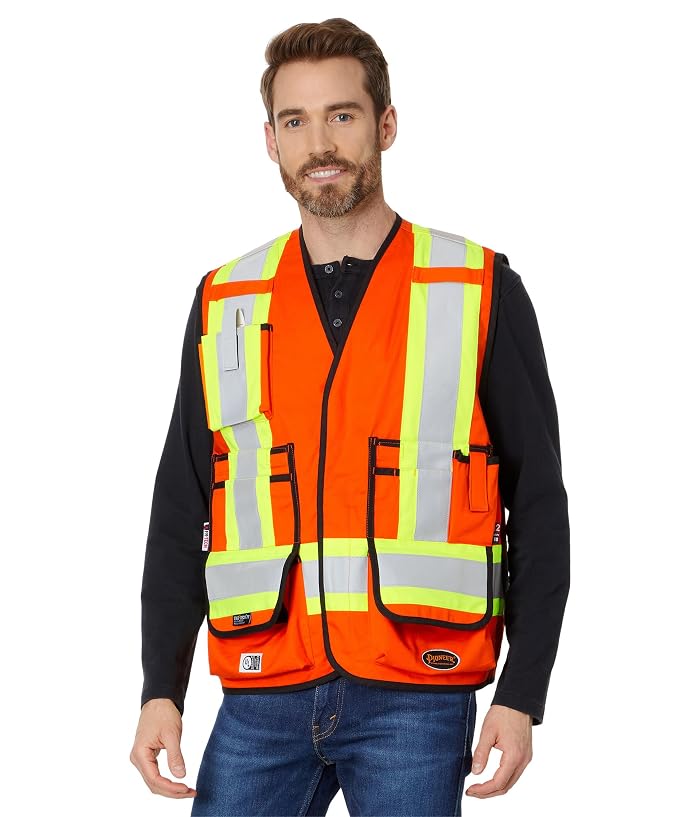 Unisex Pioneer 7732U 88/12 7 oz. Surveyor Vest High-Visibility
