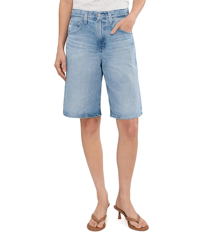 Women's AG Jeans Hattie High-Rise Barrel Shorts in Mondrian