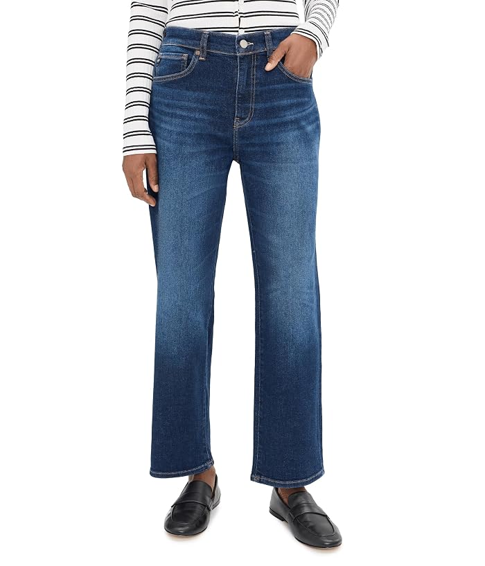 Women's AG Jeans Brinley Mid-Rise Straight Crop in Outspoken