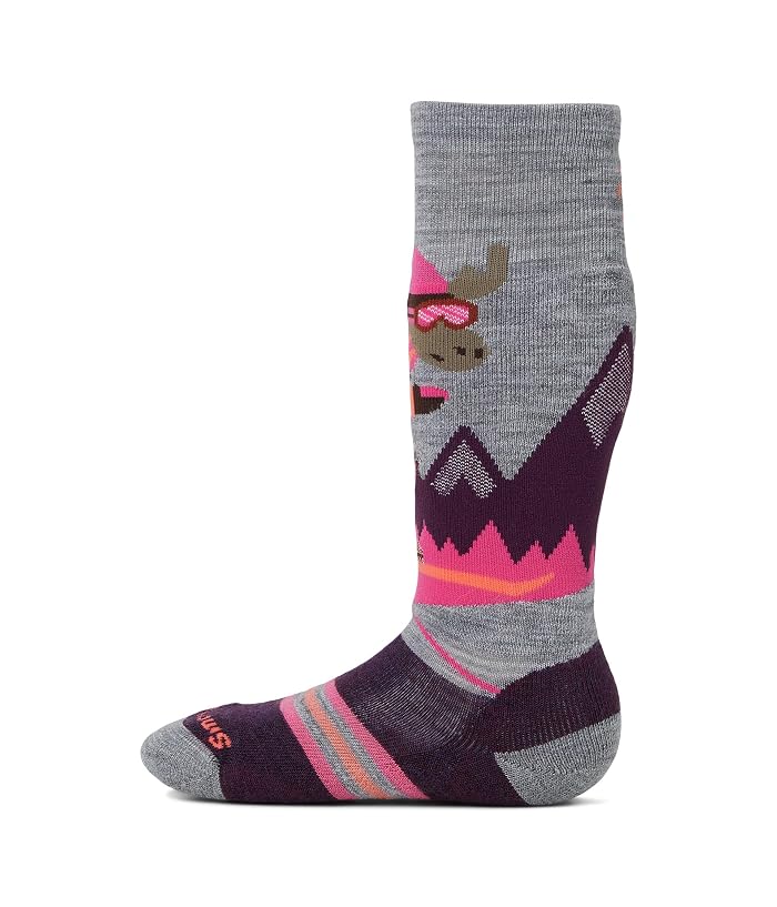 Unisex Smartwool Kids Wintersport Full Mountain Moose Pattern OTC Socks (Toddler/Little Kid/Big Kid)